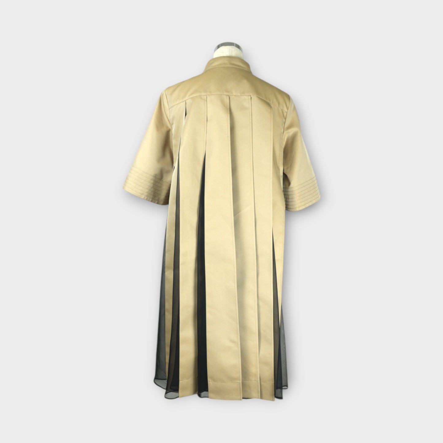 sacai Cotton Gabardine x Knit Dress