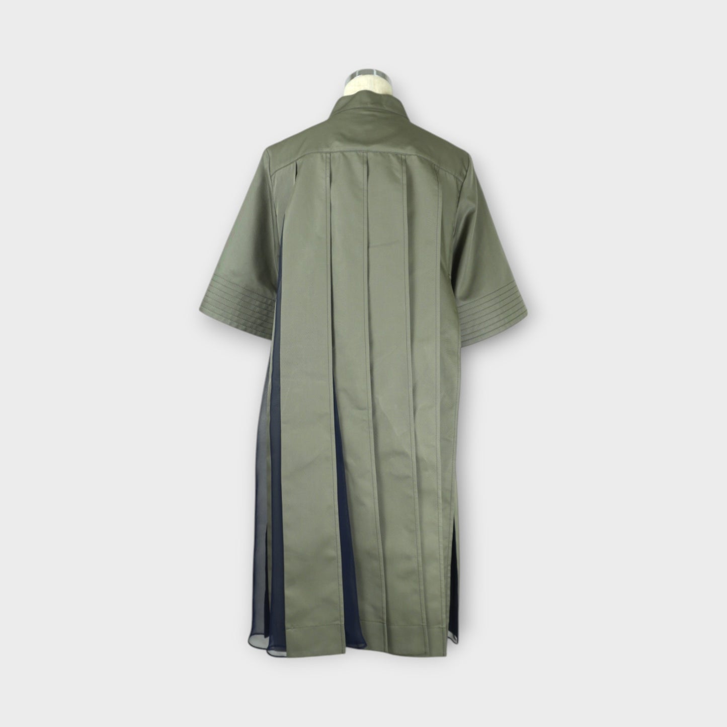 sacai Cotton Gabardine x Knit Dress