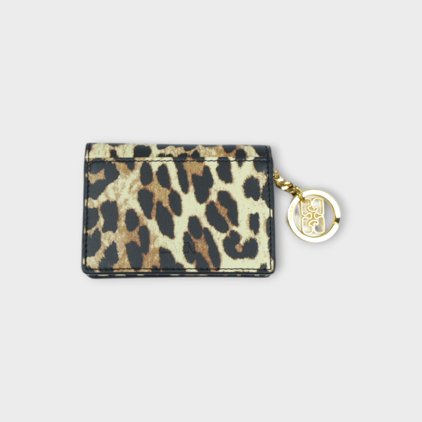 GANNI Bou Card Holder With Flap Print