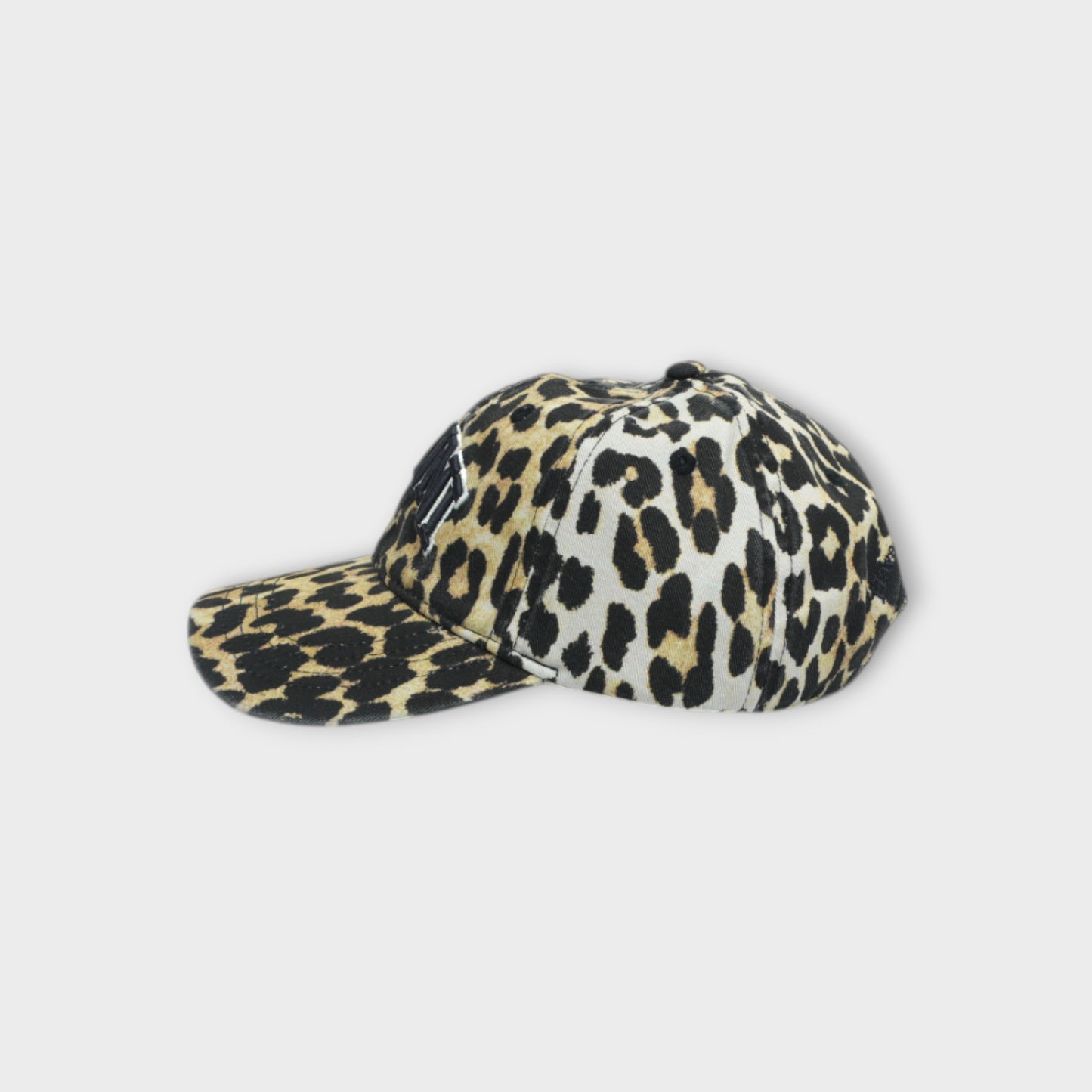 GANNI Washed Cotton Canvas Cap Leo Emb