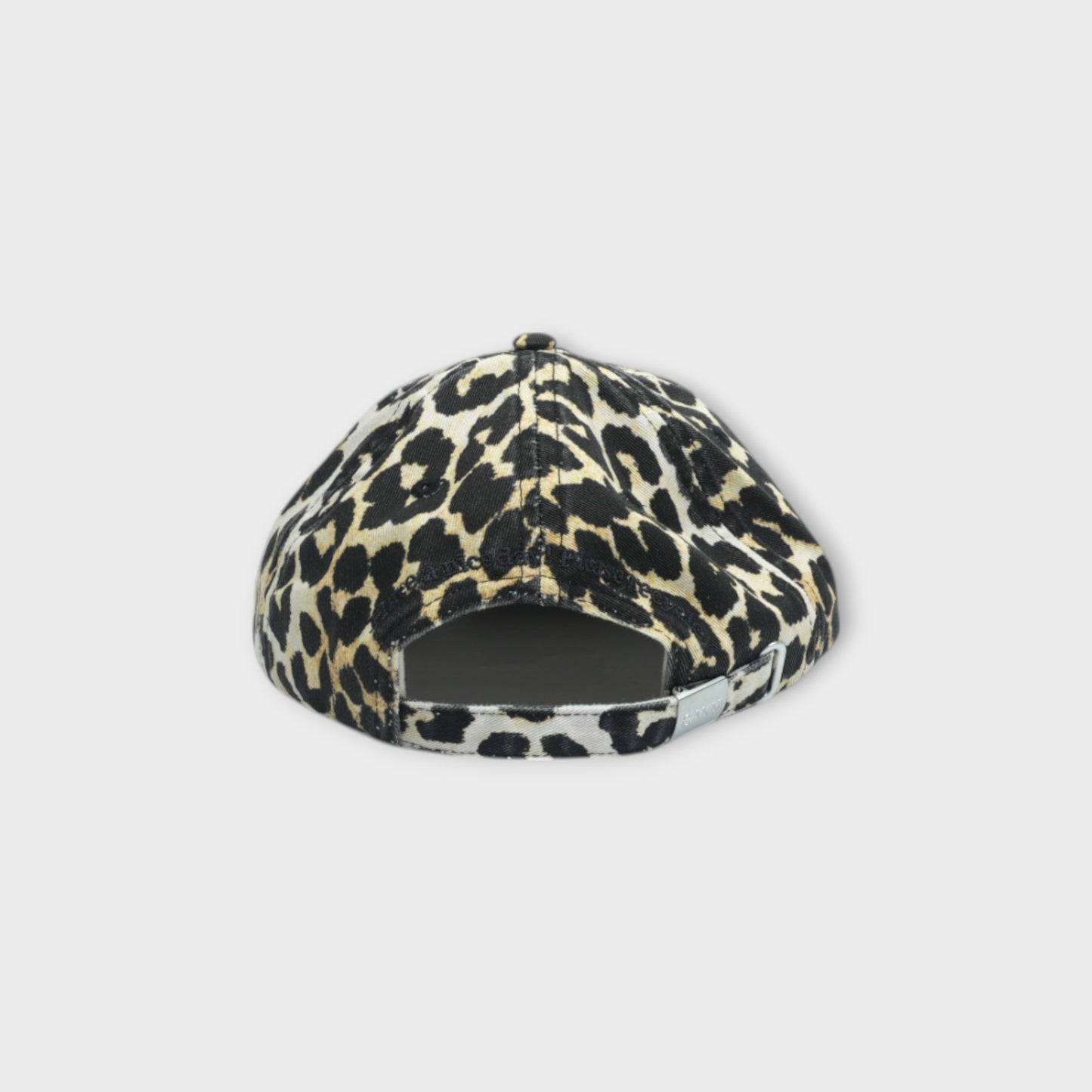 GANNI Washed Cotton Canvas Cap Leo Emb