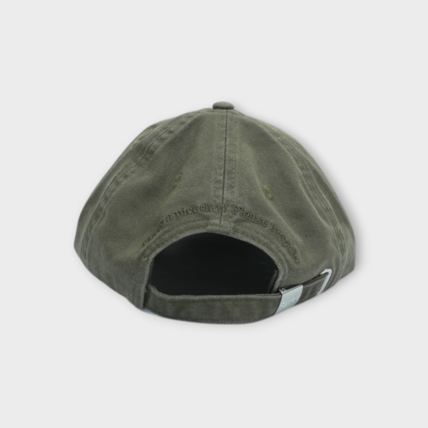 GANNI Washed Cotton Canvas Cap Emb