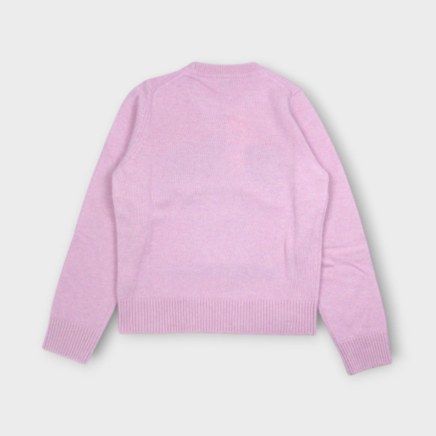 GANNI Graphic Wool Mix Poodle Crewneck