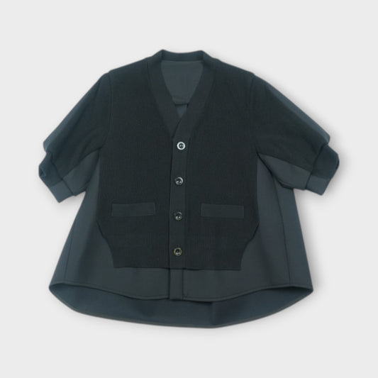 sacai Suiting Mix Knit Cardigan