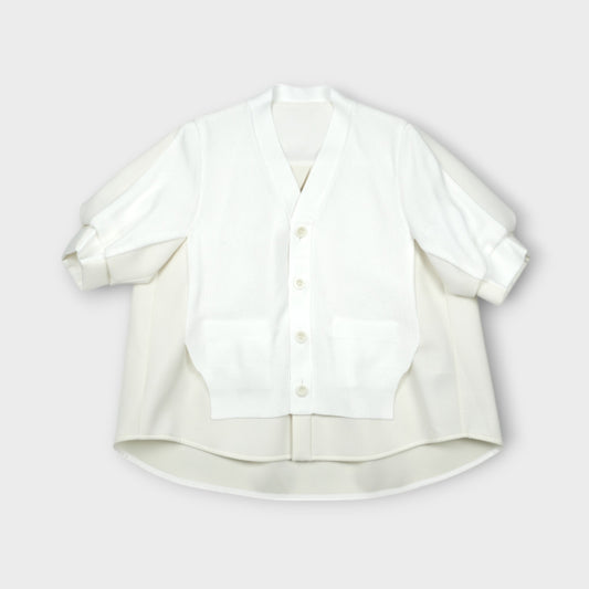 sacai Suiting Mix Knit Cardigan