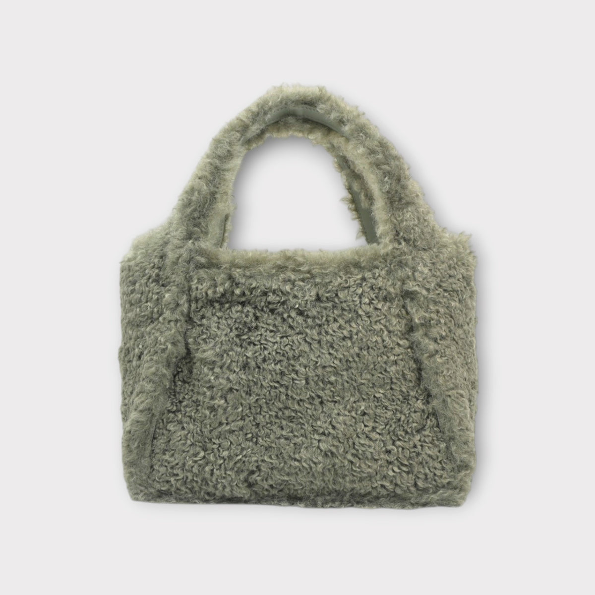 STELLA McCARTNEY LOGO CROSSBODY TOTE ECO ALTER SHEARLING