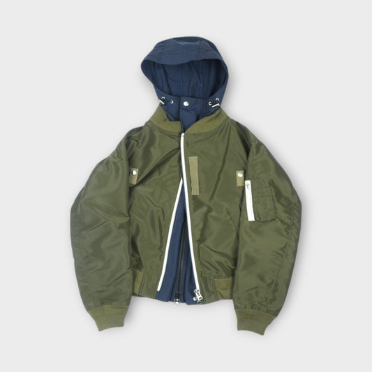 sacai Nylon Twill x Grosgrain Blouson