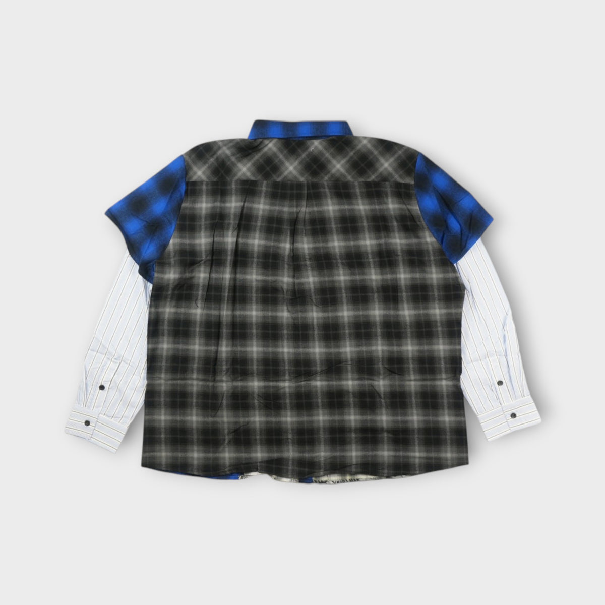 WESTFALL STUDIO WESTFALL FLANNEL SHIRT LAYERED SLEEVE