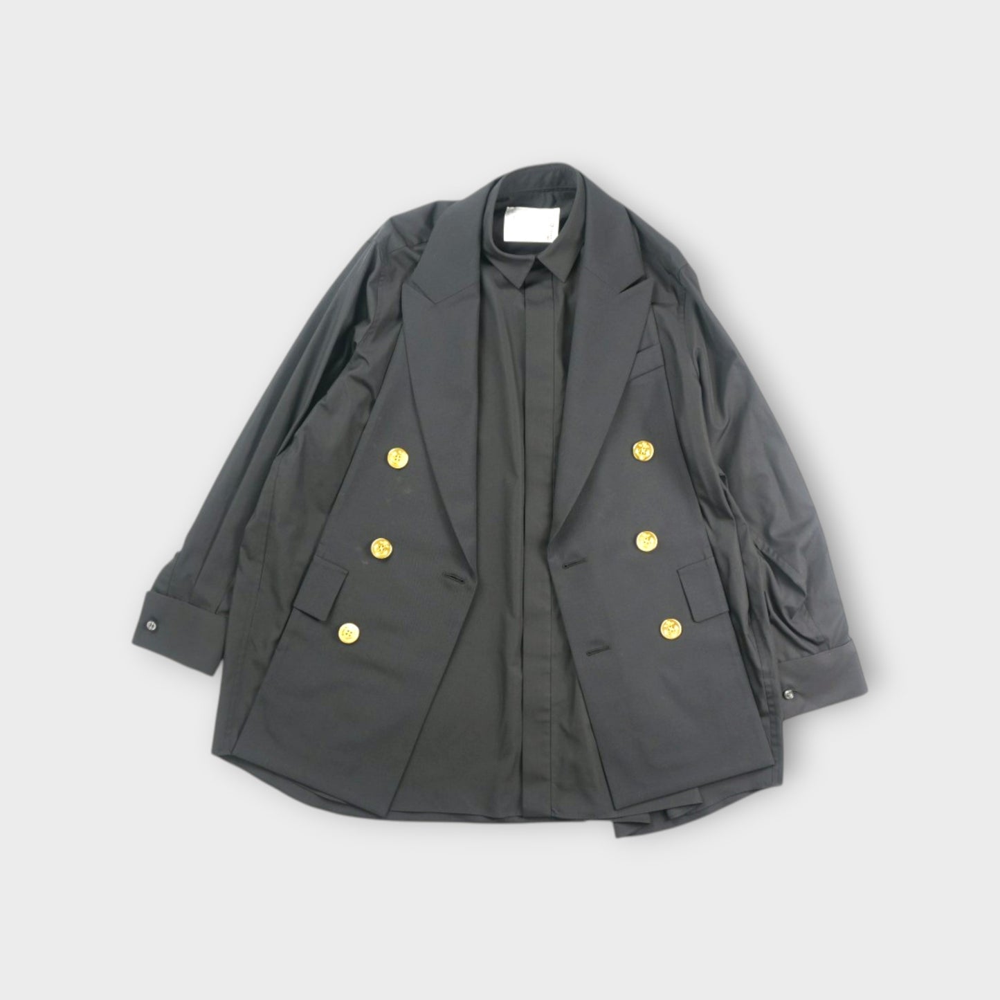 sacai WOMEN Poplin x Suiting Shirt
