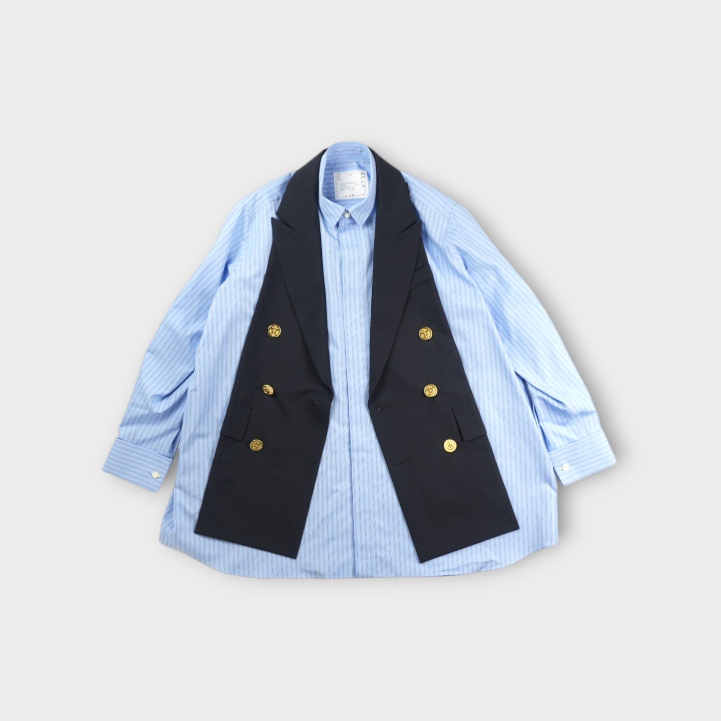 sacai WOMEN Poplin x Suiting Shirt