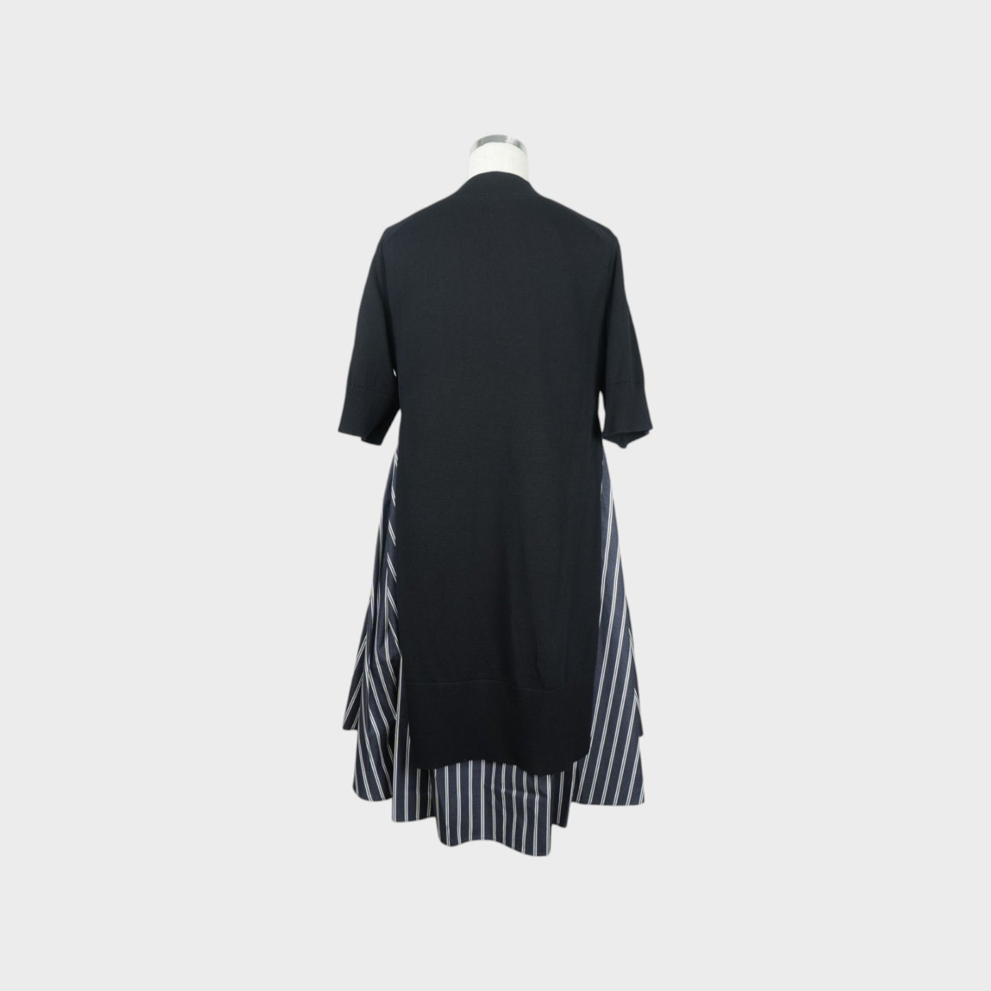 sacai Poplin x Knit Dress