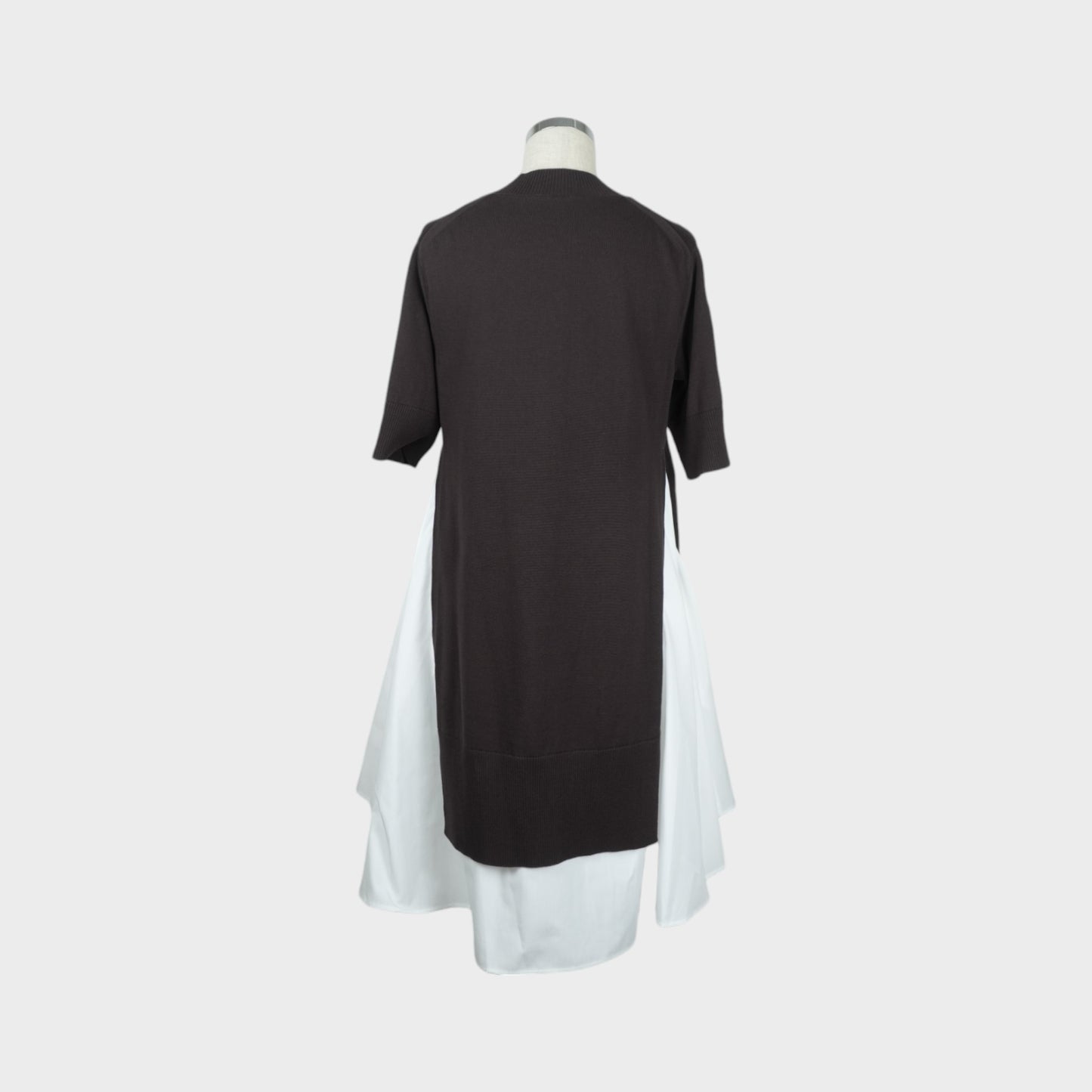 sacai Poplin x Knit Dress