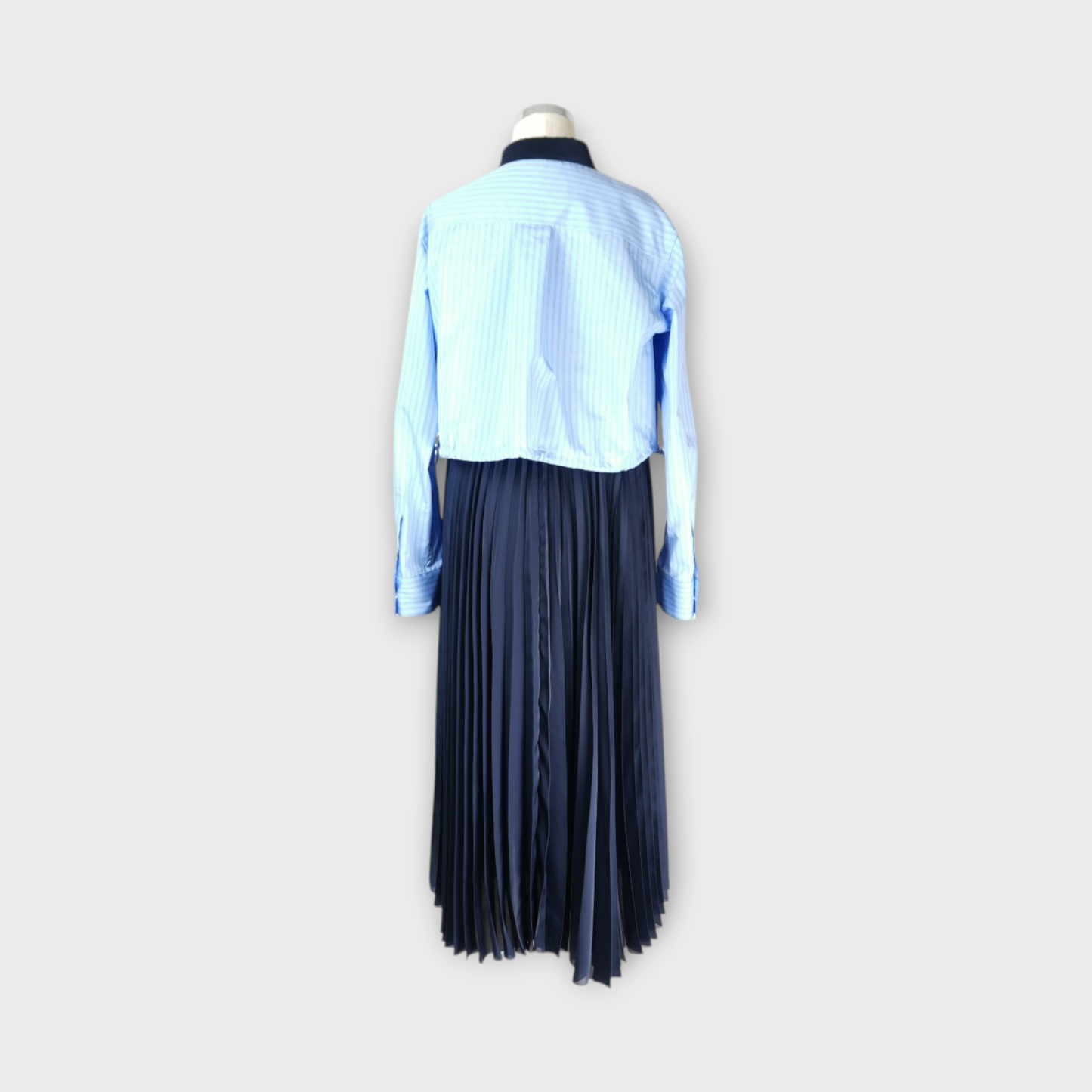 sacai WOMEN Poplin x Satin Dress
