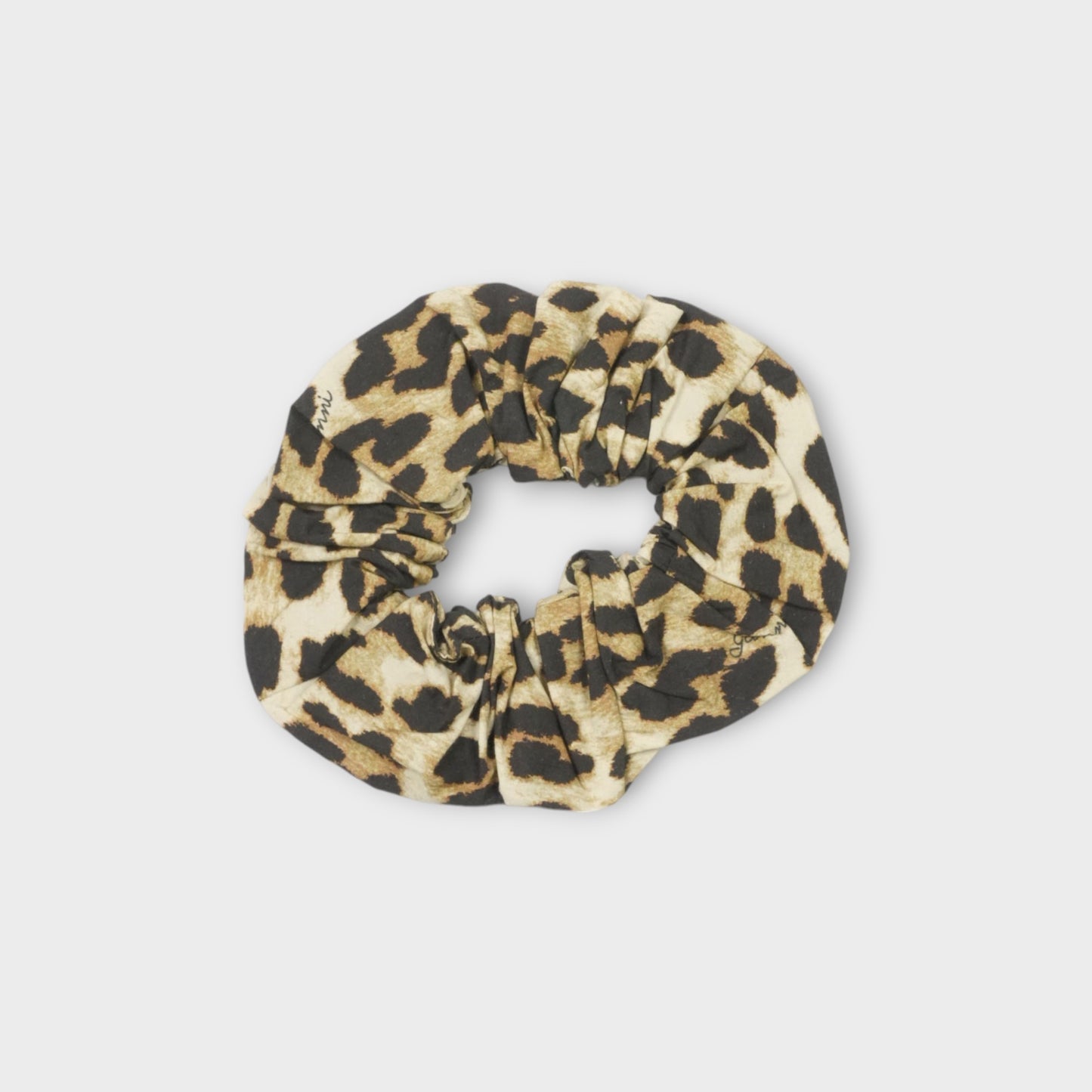 GANNI Printed Cotton Scrunchie