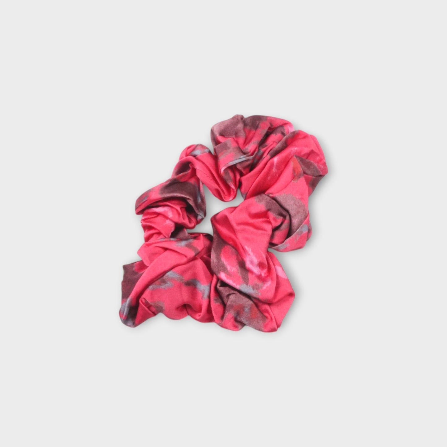 GANNI Printed Satin Scrunchie