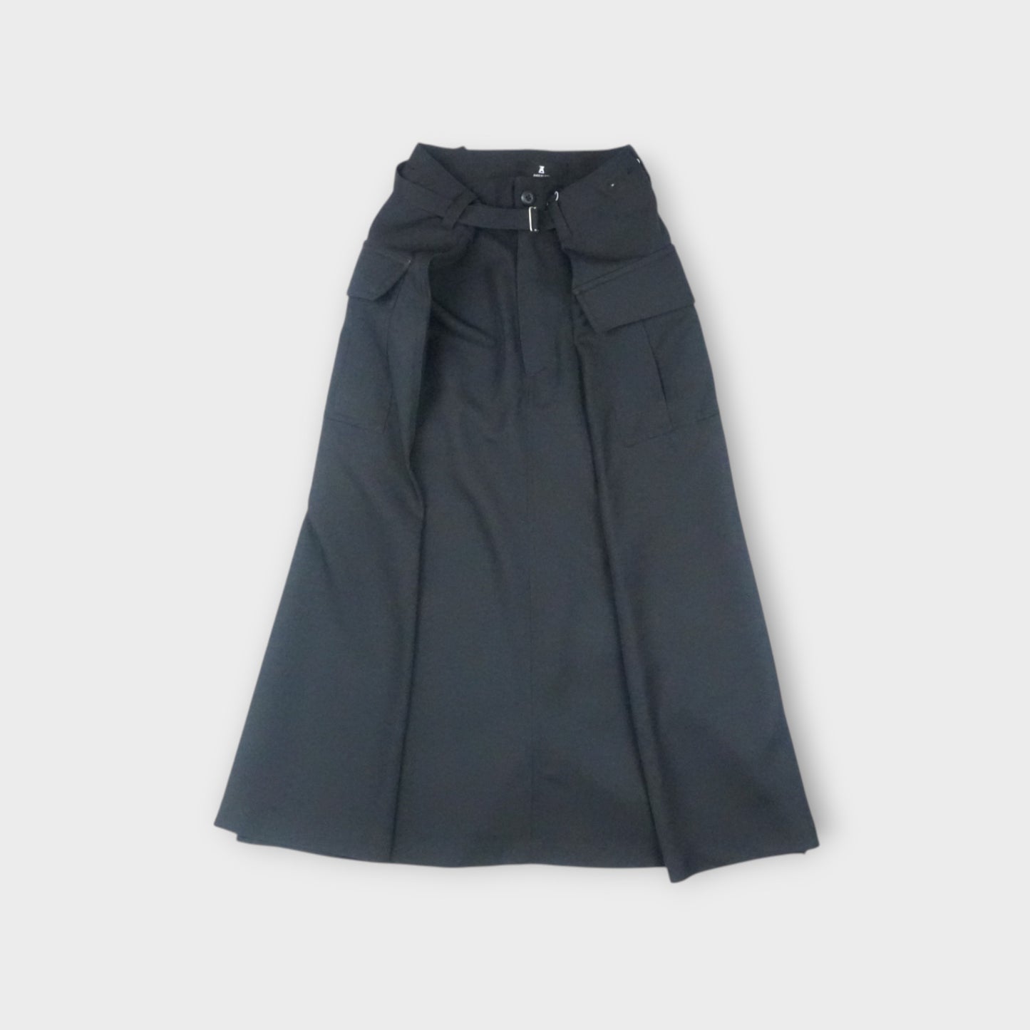 ANREALAGE WRAP POLYESTER MILITARY SKIRT