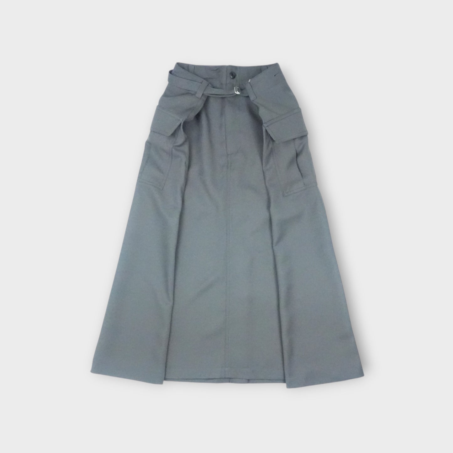 ANREALAGE WRAP POLYESTER MILITARY SKIRT