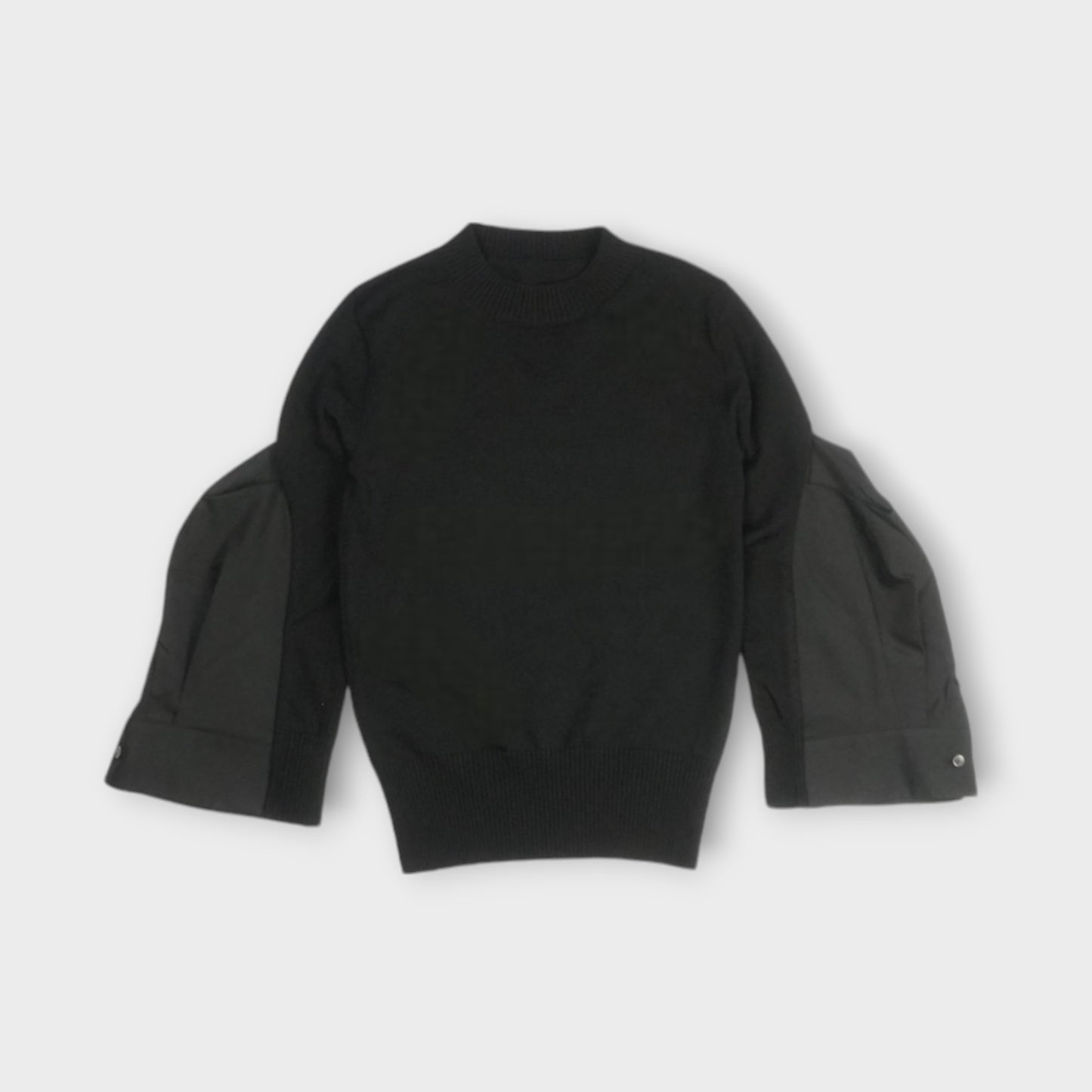 sacai Cotton Poplin x Knit Pullover