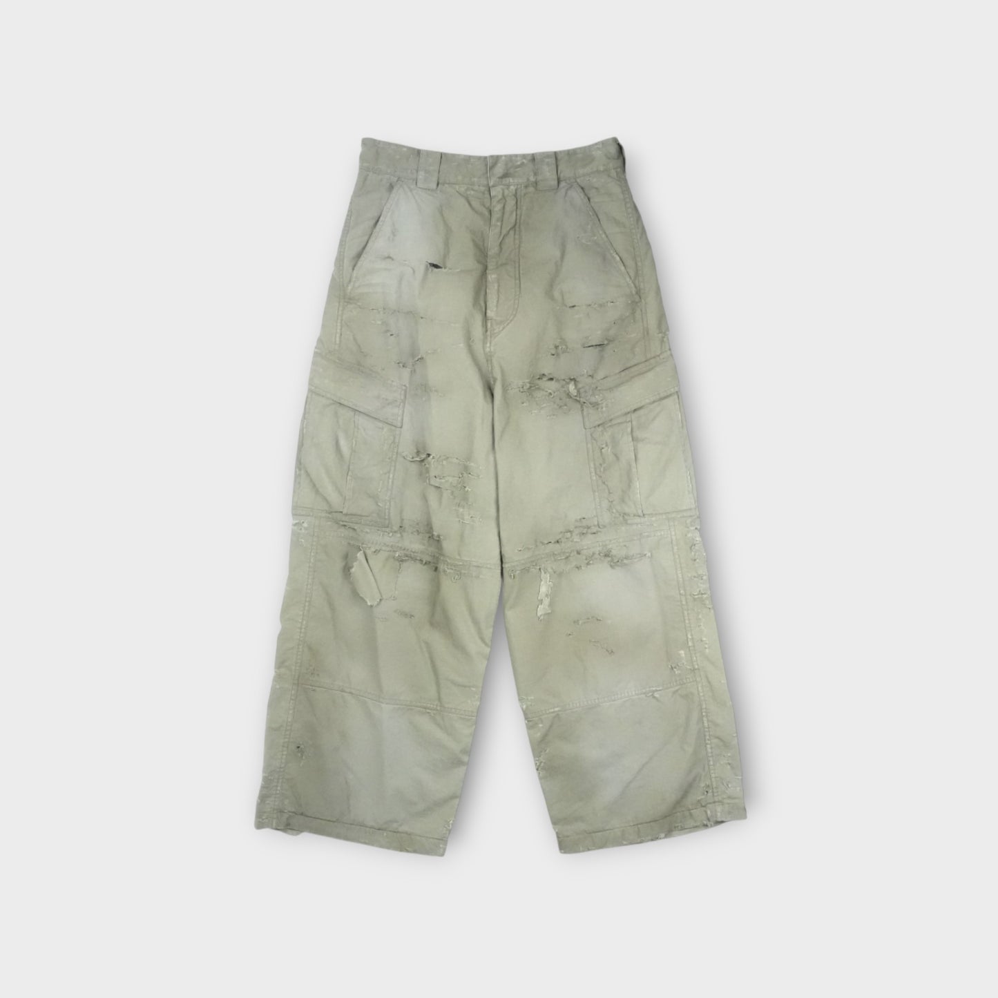 BALENCIAGA Distressed Large Cargo Pants
