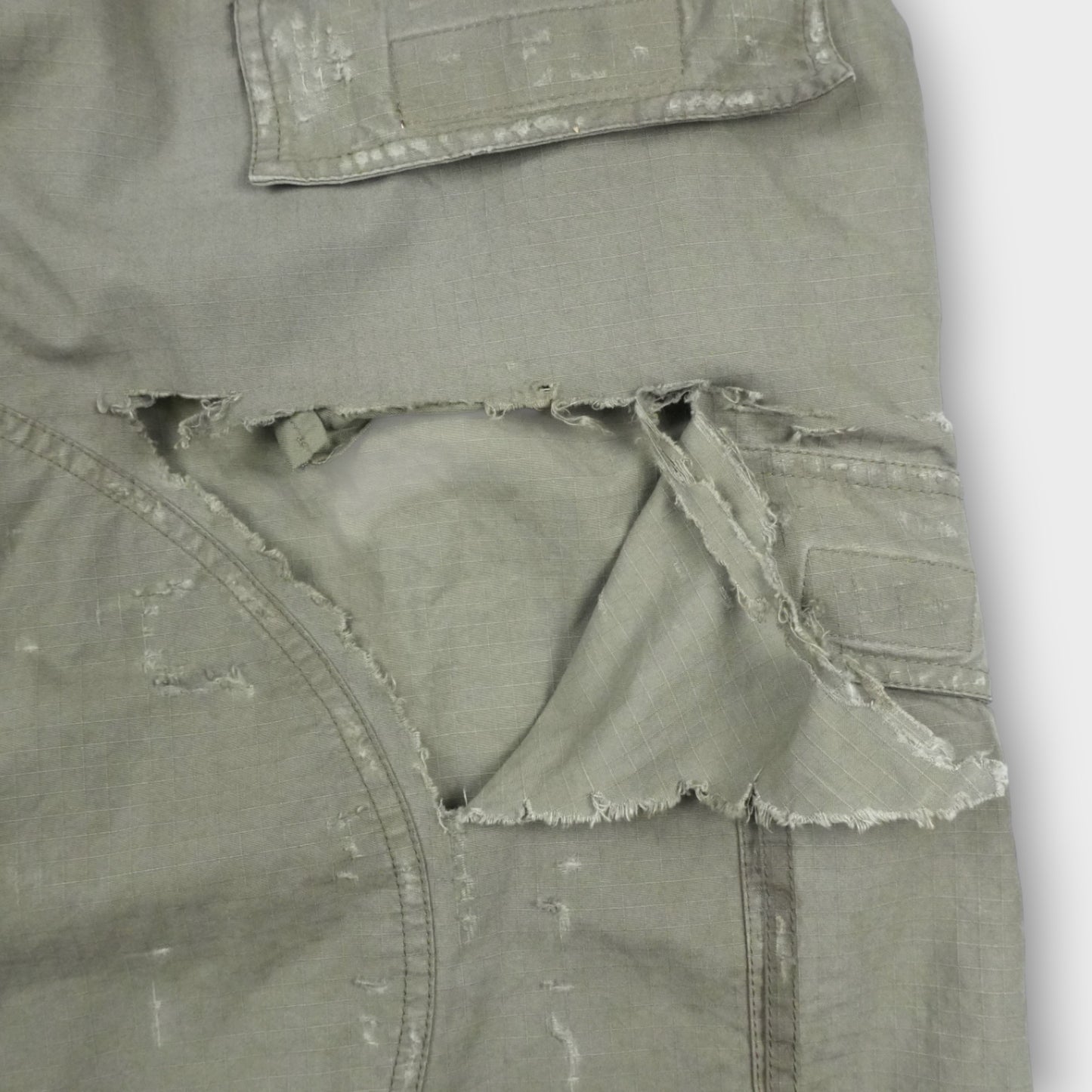 BALENCIAGA Distressed Large Cargo Pants