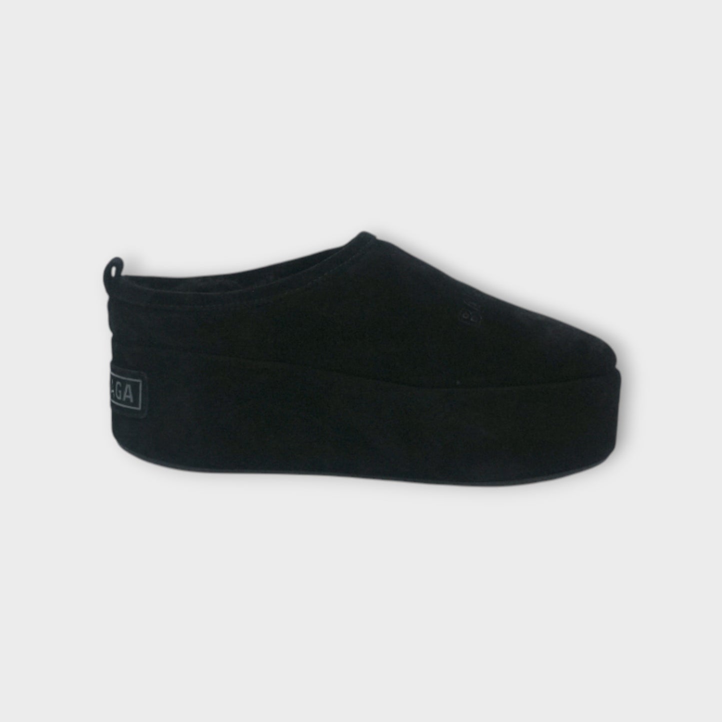 BALENCIAGA ALASKA PLATFORM SUEDE/SHEAR