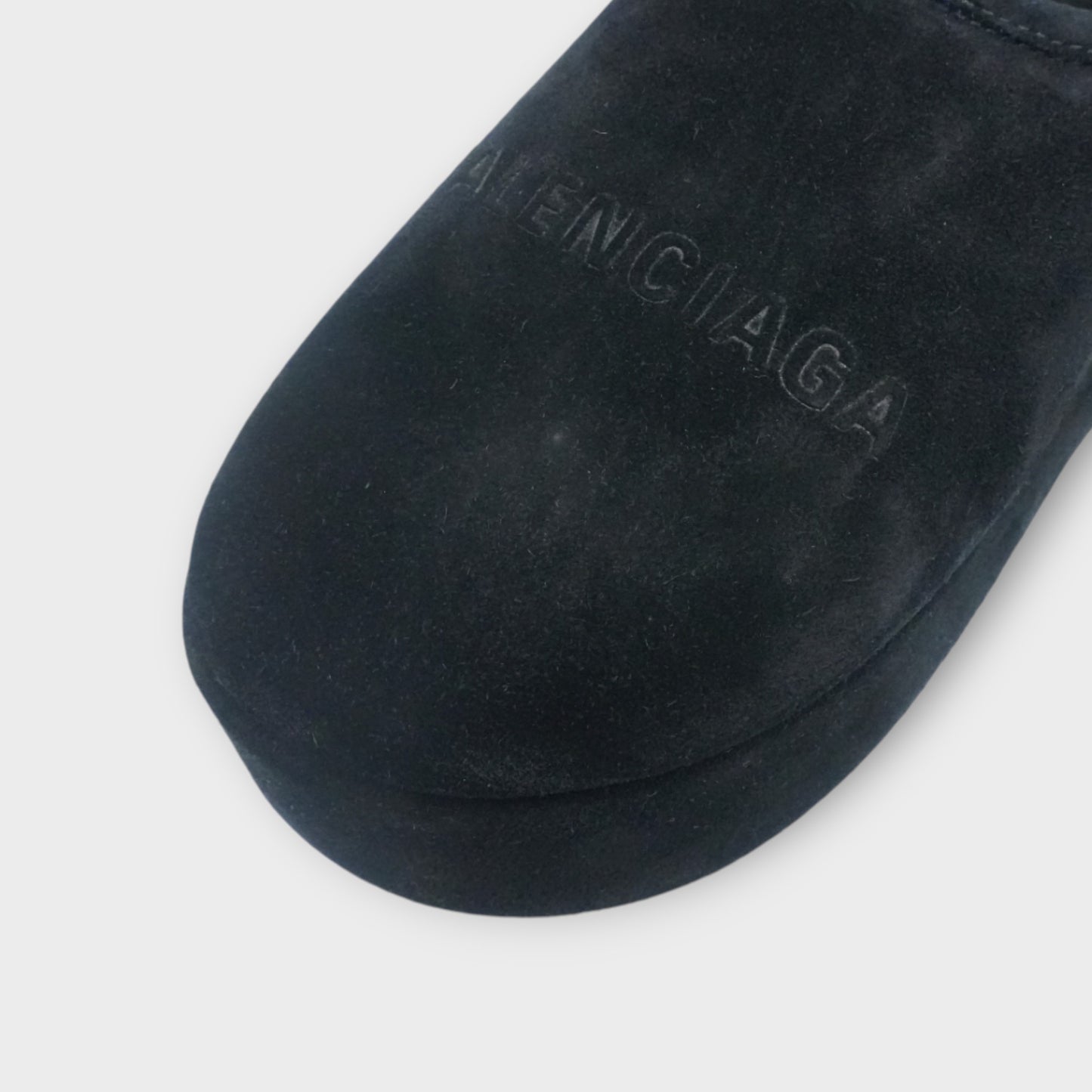 BALENCIAGA ALASKA PLATFORM SUEDE/SHEAR