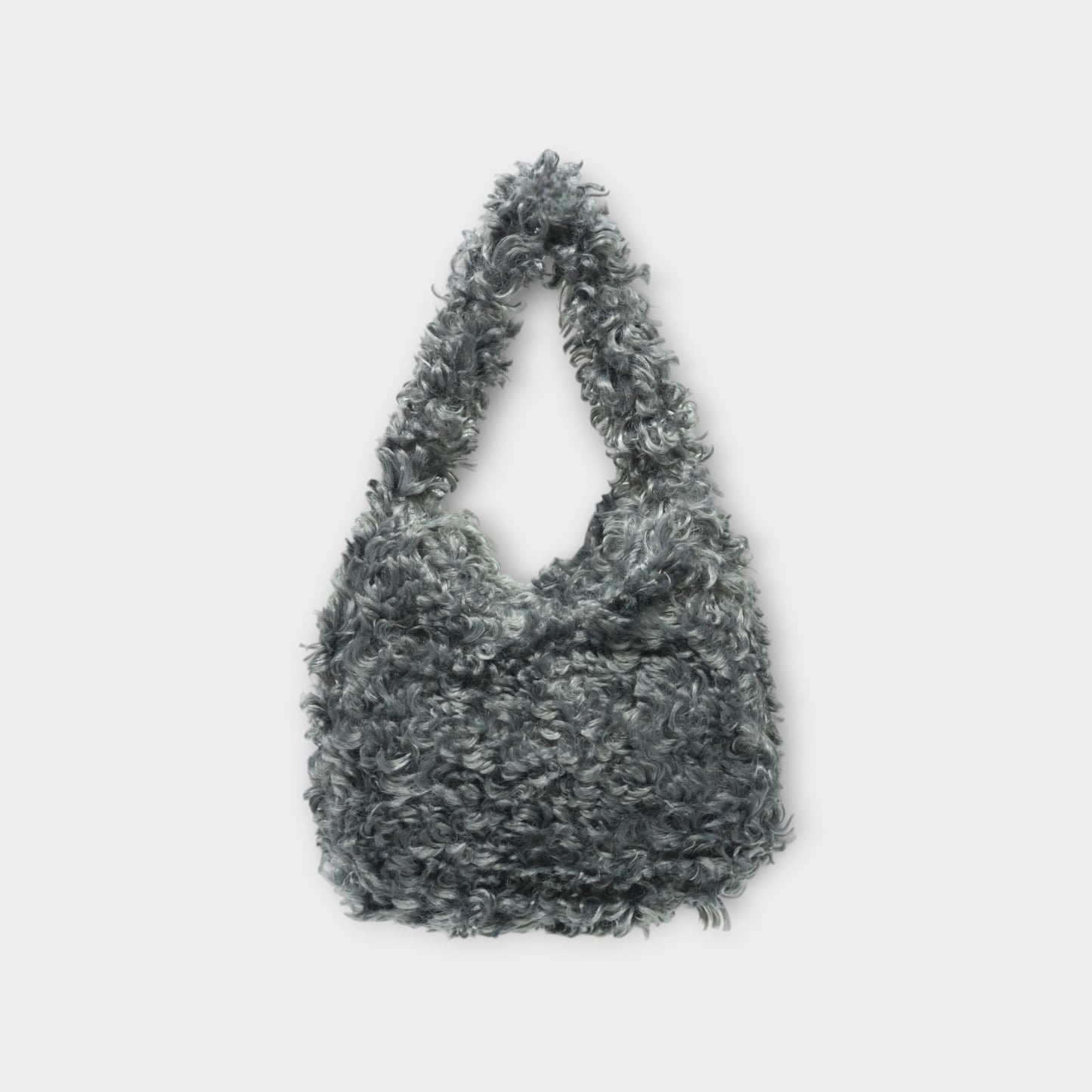 STELLA McCARTNEY Small Hobo Tote Plush Teddy Fabric
