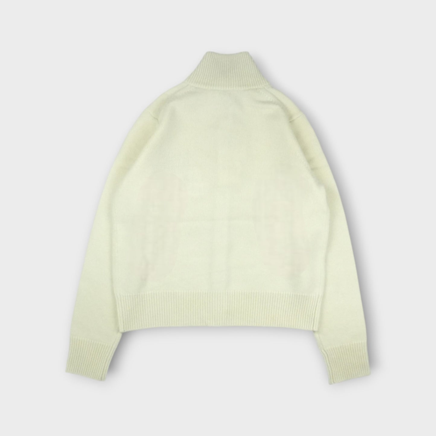 MAISON KITSUNÉ FOX HEAD INTARSIA HIGH NECK CARDIGAN