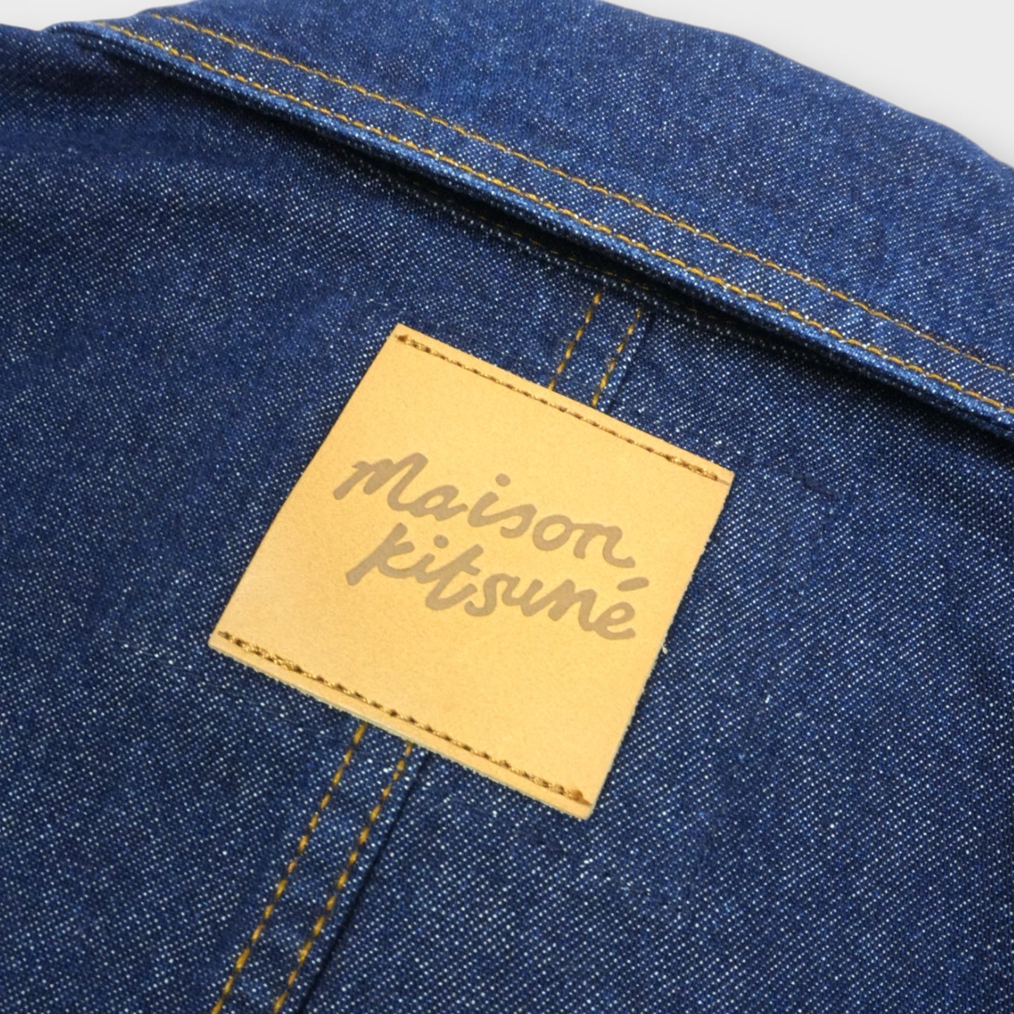 MAISON KITSUNÉ DENIM CROPPED JACKET