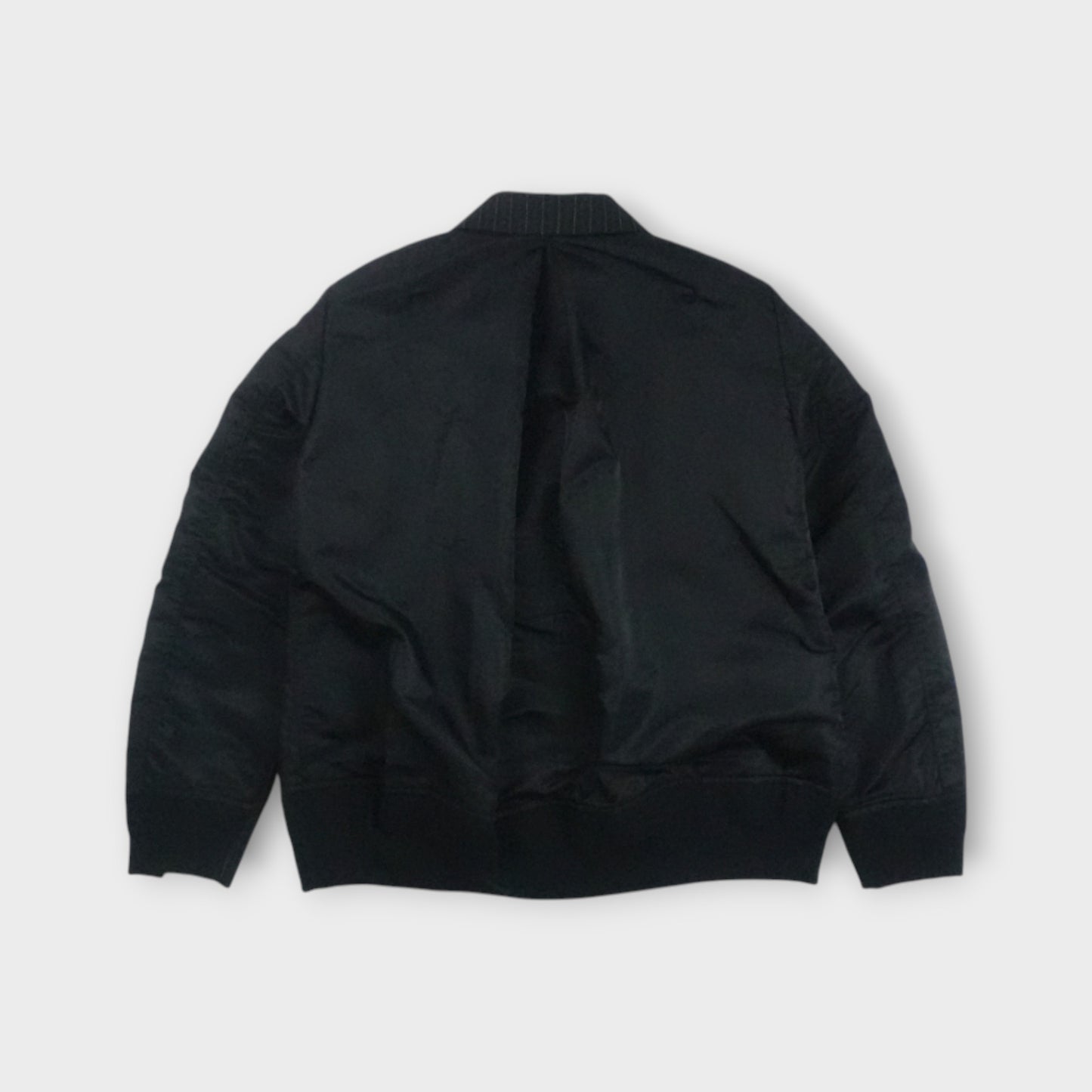 sacai Stripe Doeskin x Nylon Twill Jacket