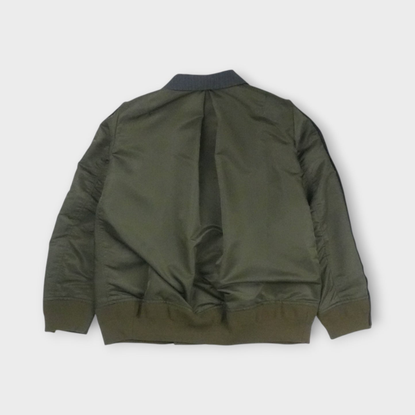 sacai Stripe Doeskin x Nylon Twill Jacket