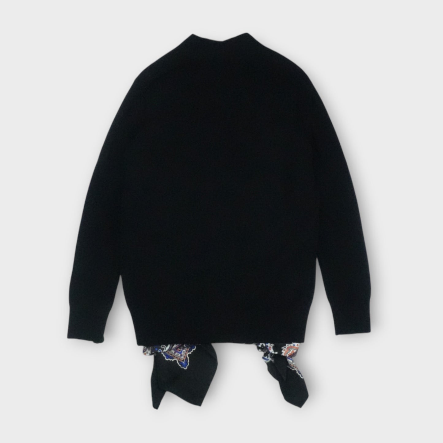 sacai Paisley Print x Wool Knit Cardigan