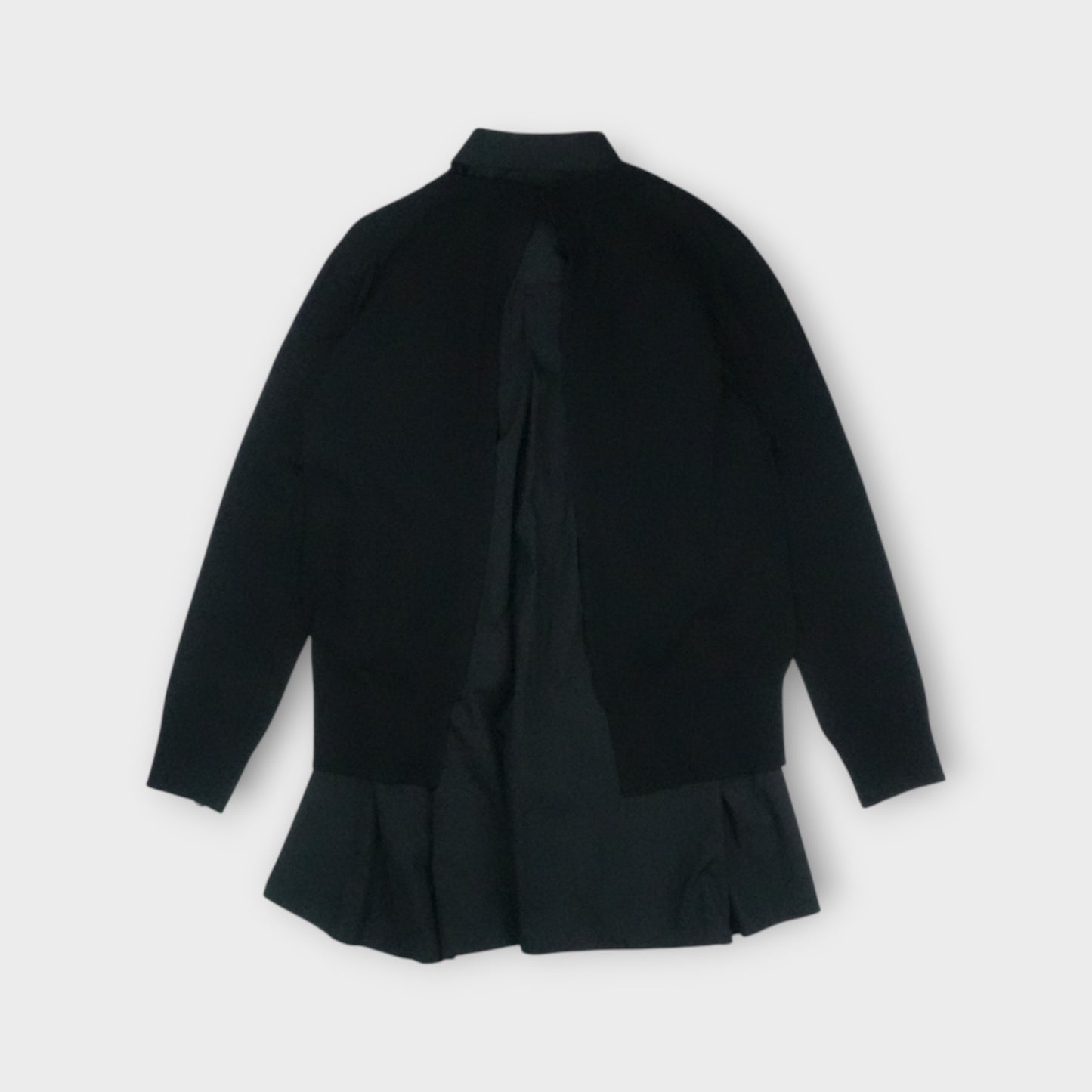 sacai Poplin x Cotton Knit Dress