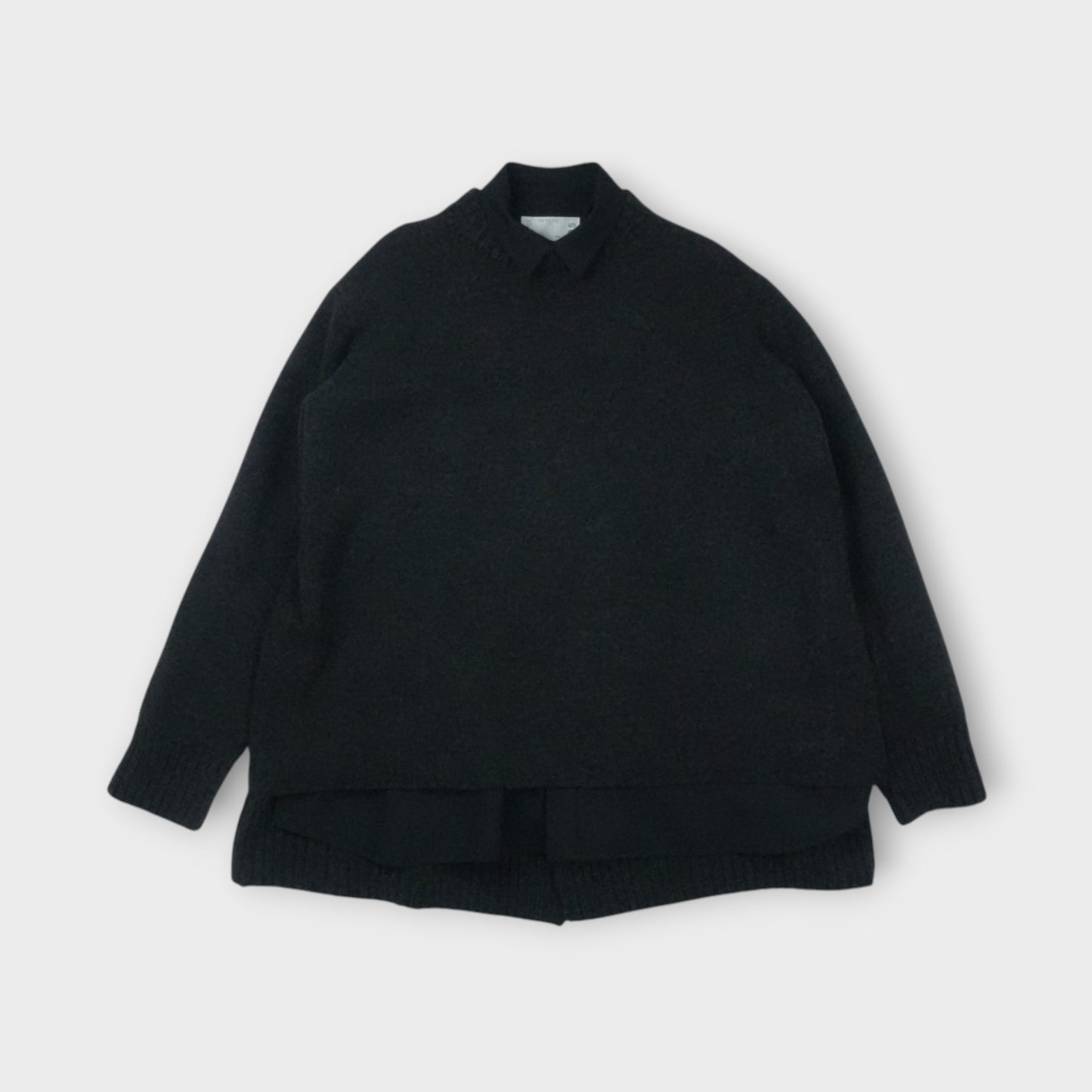 sacai Suiting x Wool Knit Dress