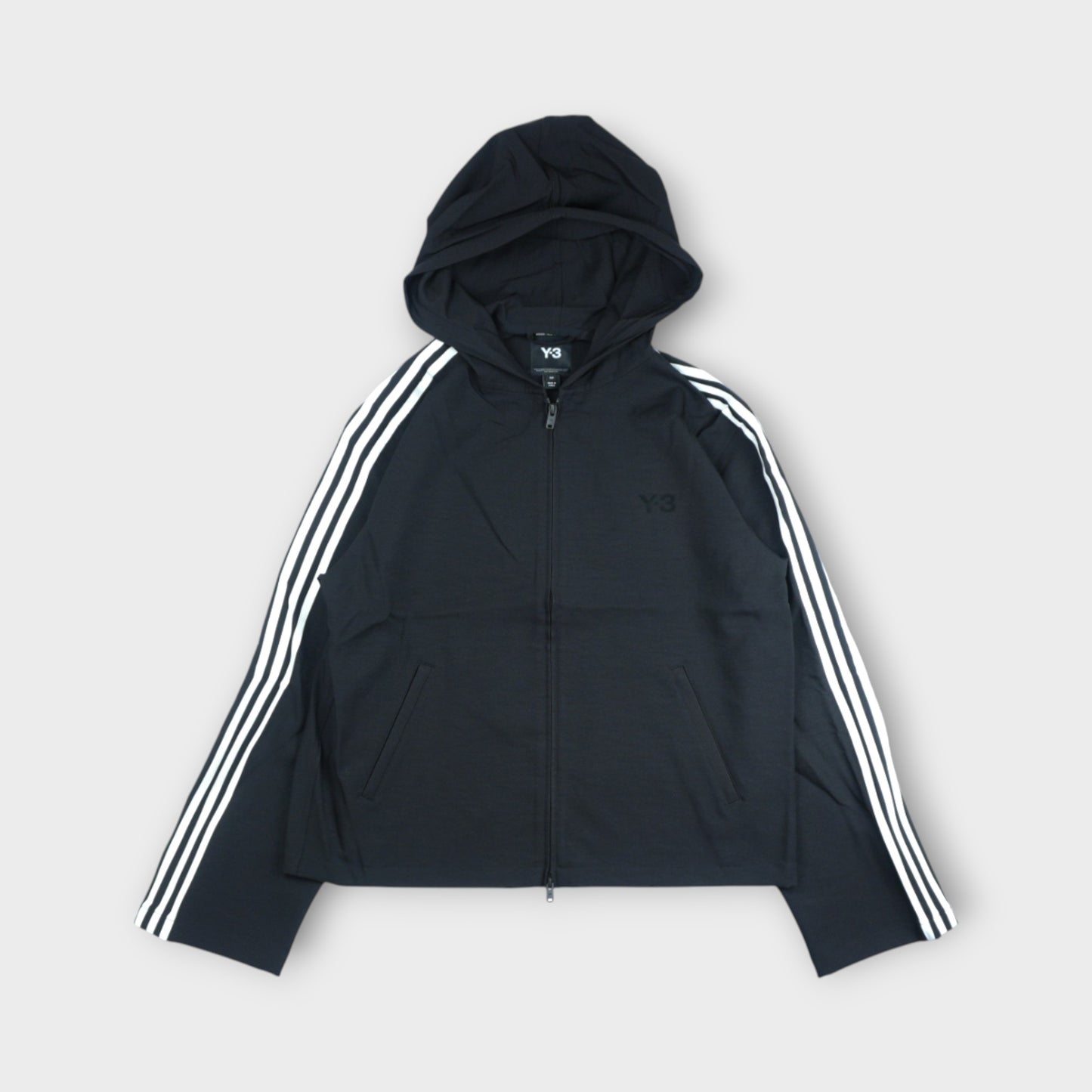 Y-3 HOODED TRACK TOP 3STRIPE