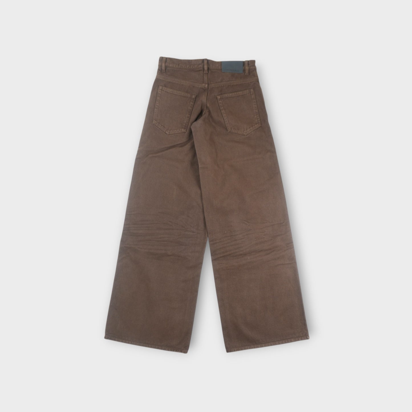 STELLA McCARTNEY BROWN WASH WIDE LEG