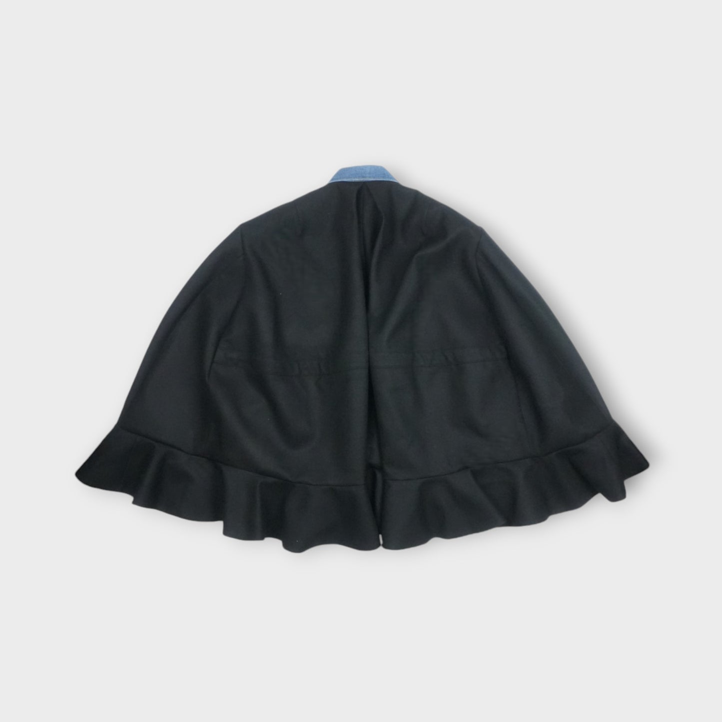sacai Denim x Wool Melton Cape