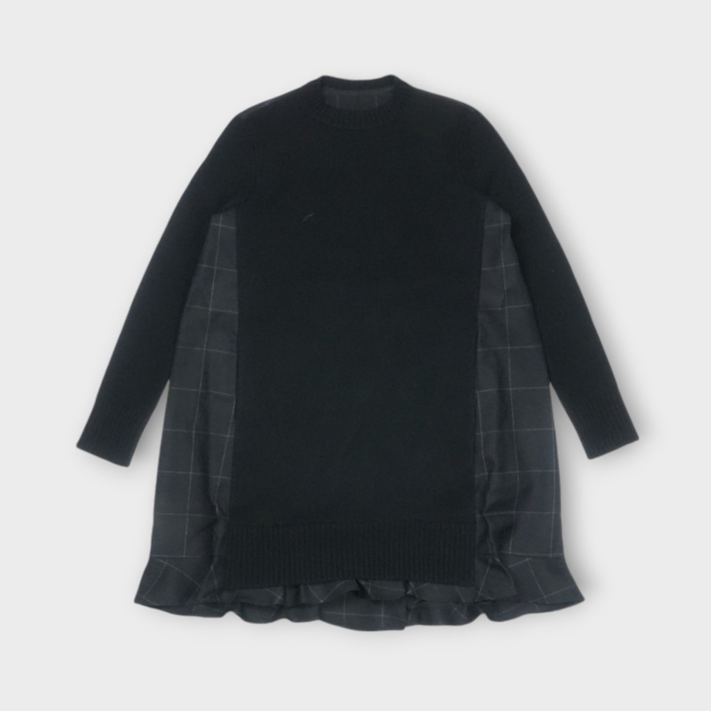 sacai Windowpane Knit Dress