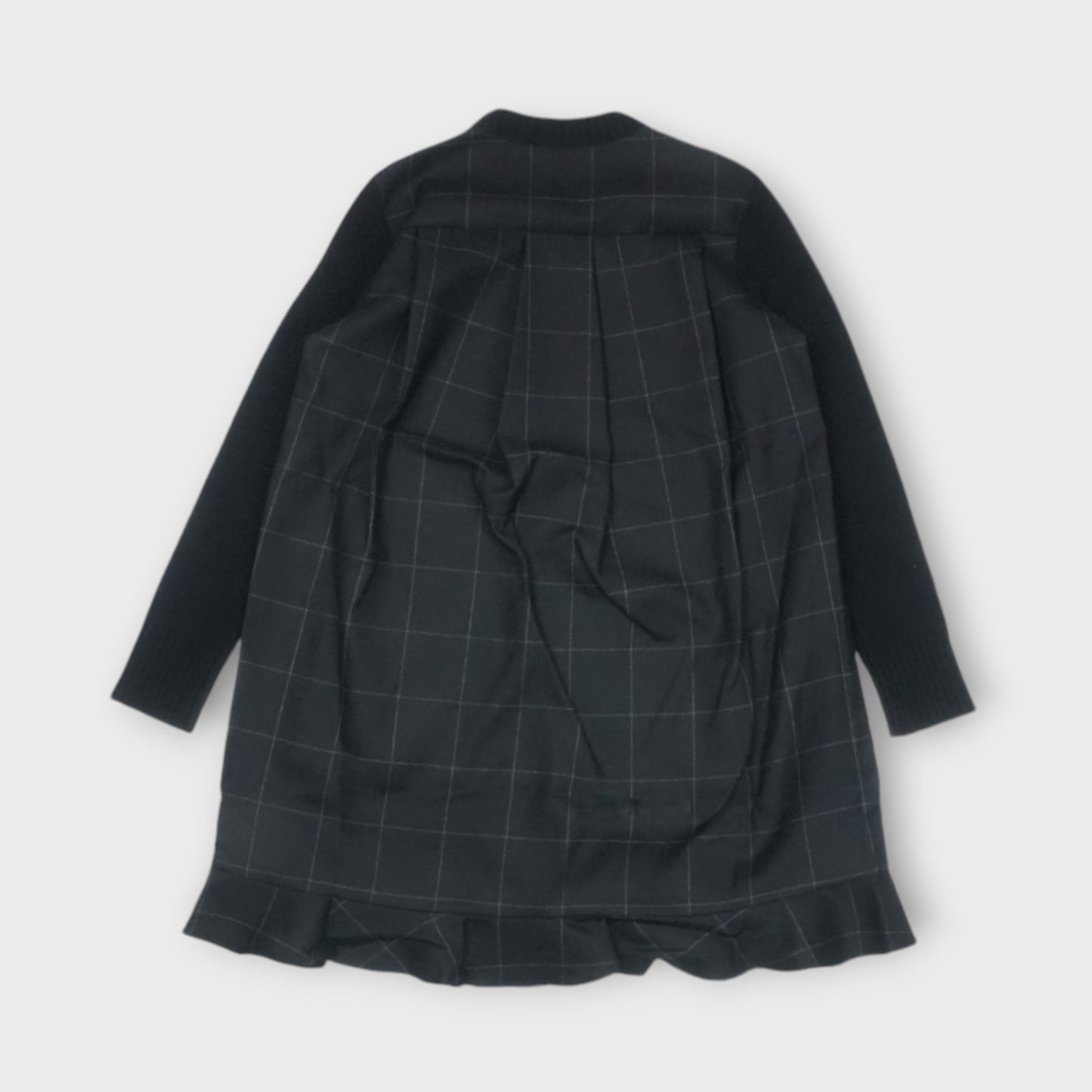sacai Windowpane Knit Dress