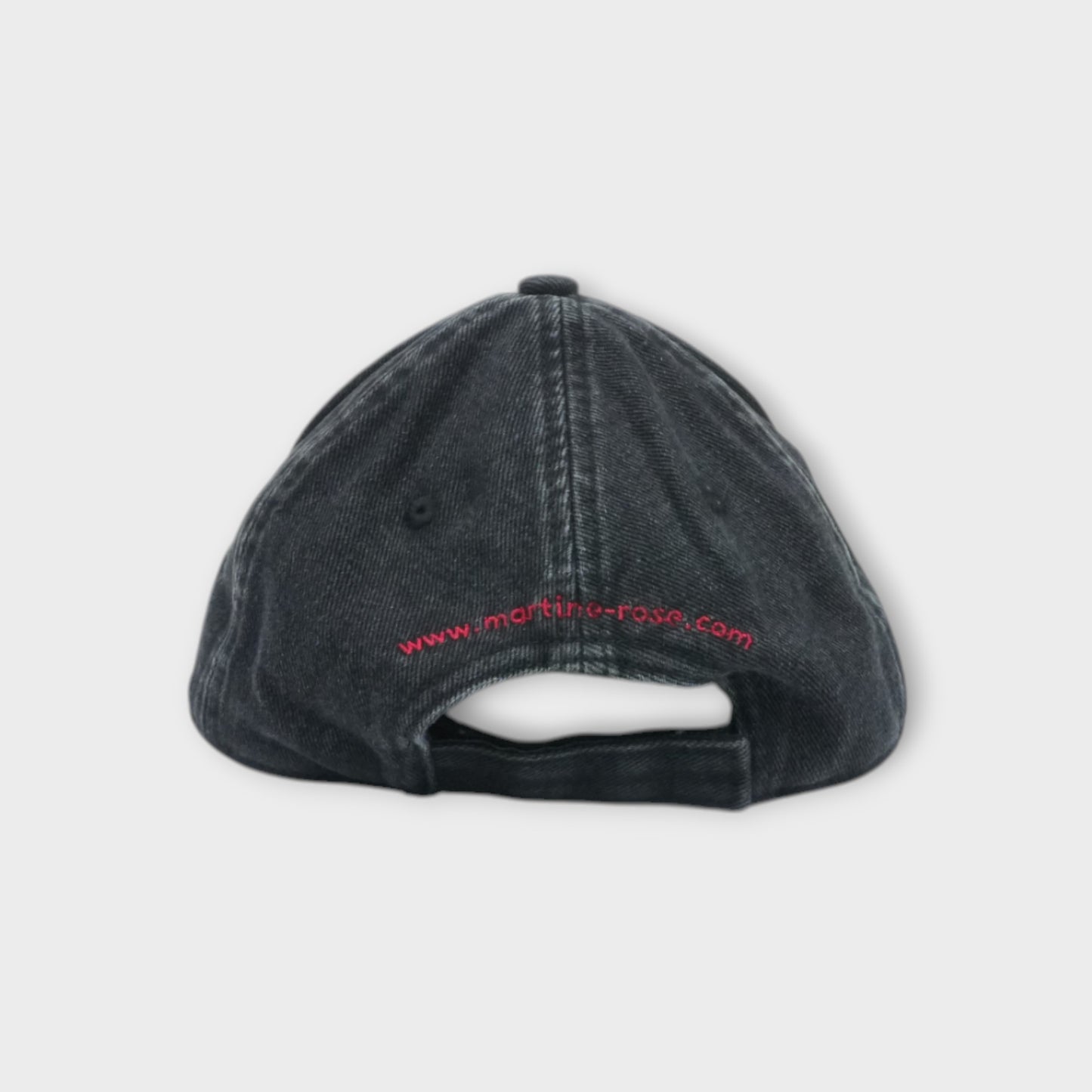 Martine Rose CUT PEAK BLACK CAP