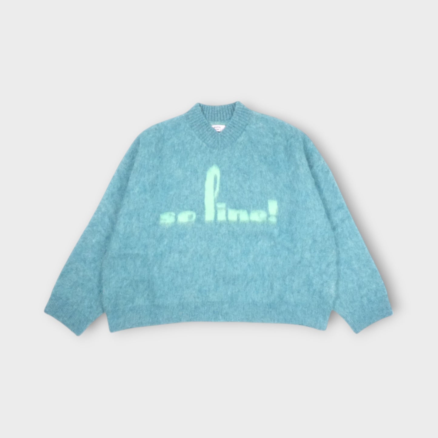 Martine Rose BRUSHED MOHAIR V-NECK JUMPER