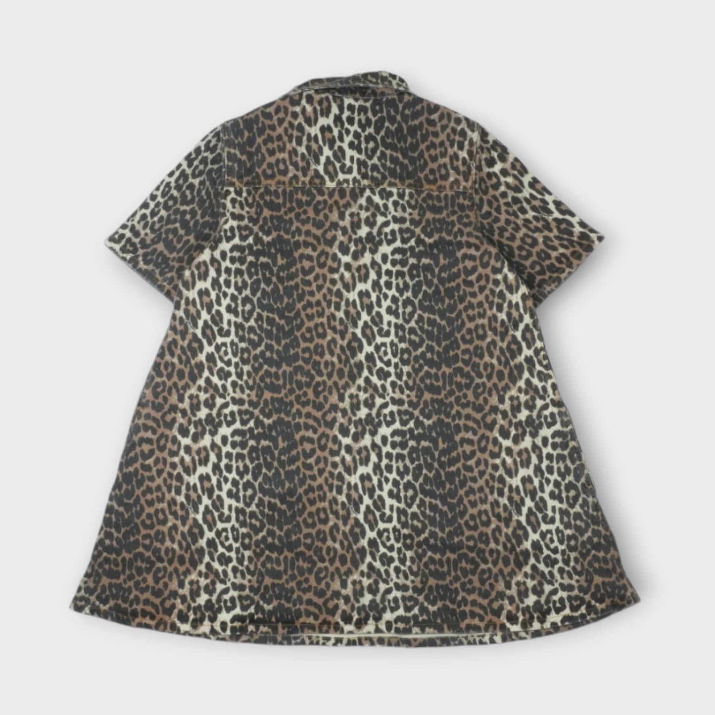 GANNI Print Denim Mini Dress