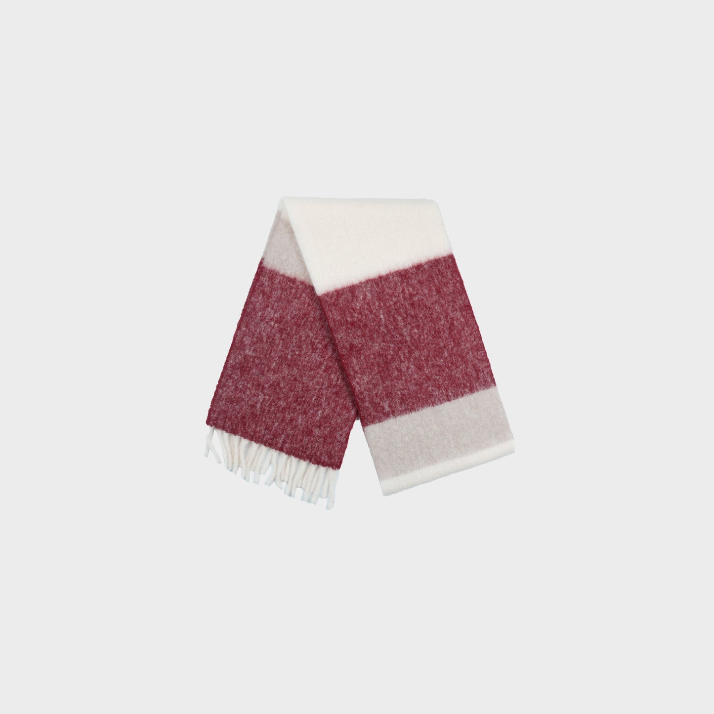 MAISON KITSUNÉ ALPACA STRIPED SCARF