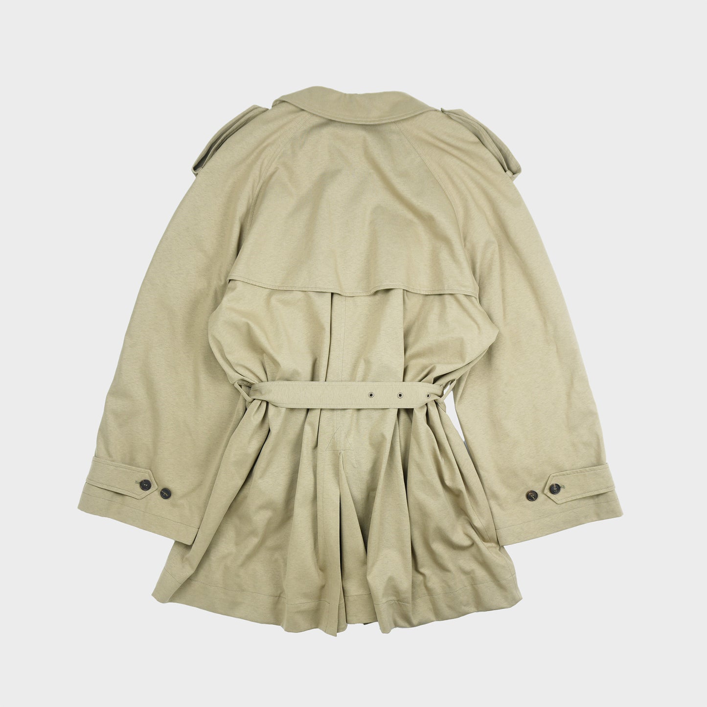 BALENCIAGA Cropped Light Trench