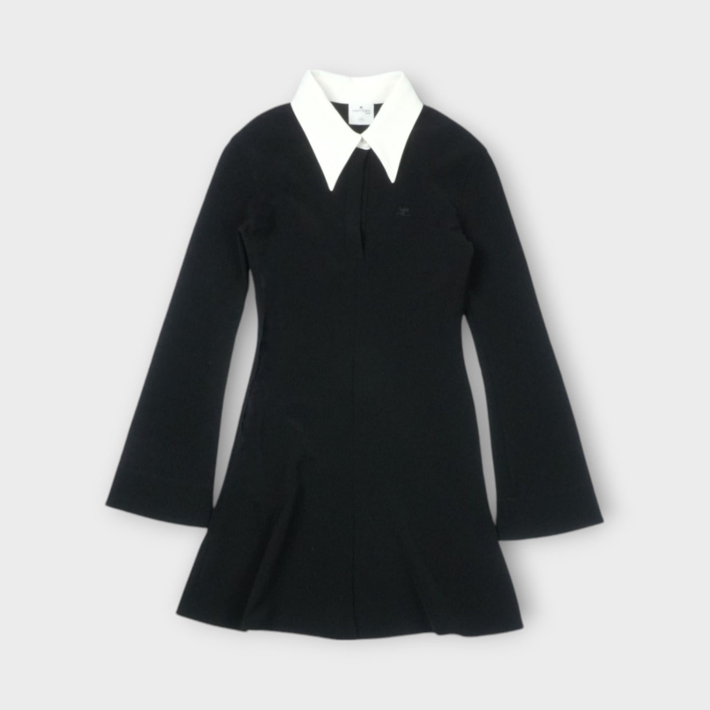 courreges POLO STRETCH MINI DRESS