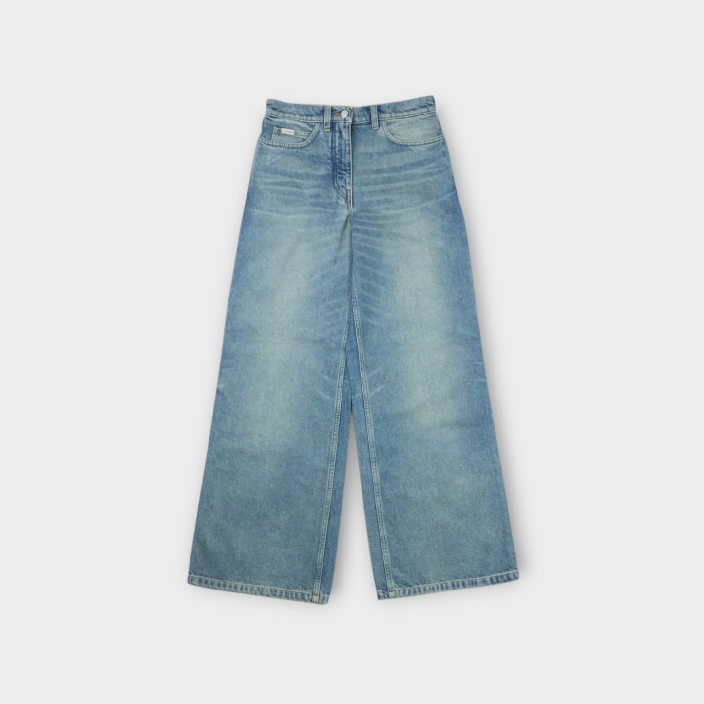courreges HAMMER DENIM BAGGY PANTS