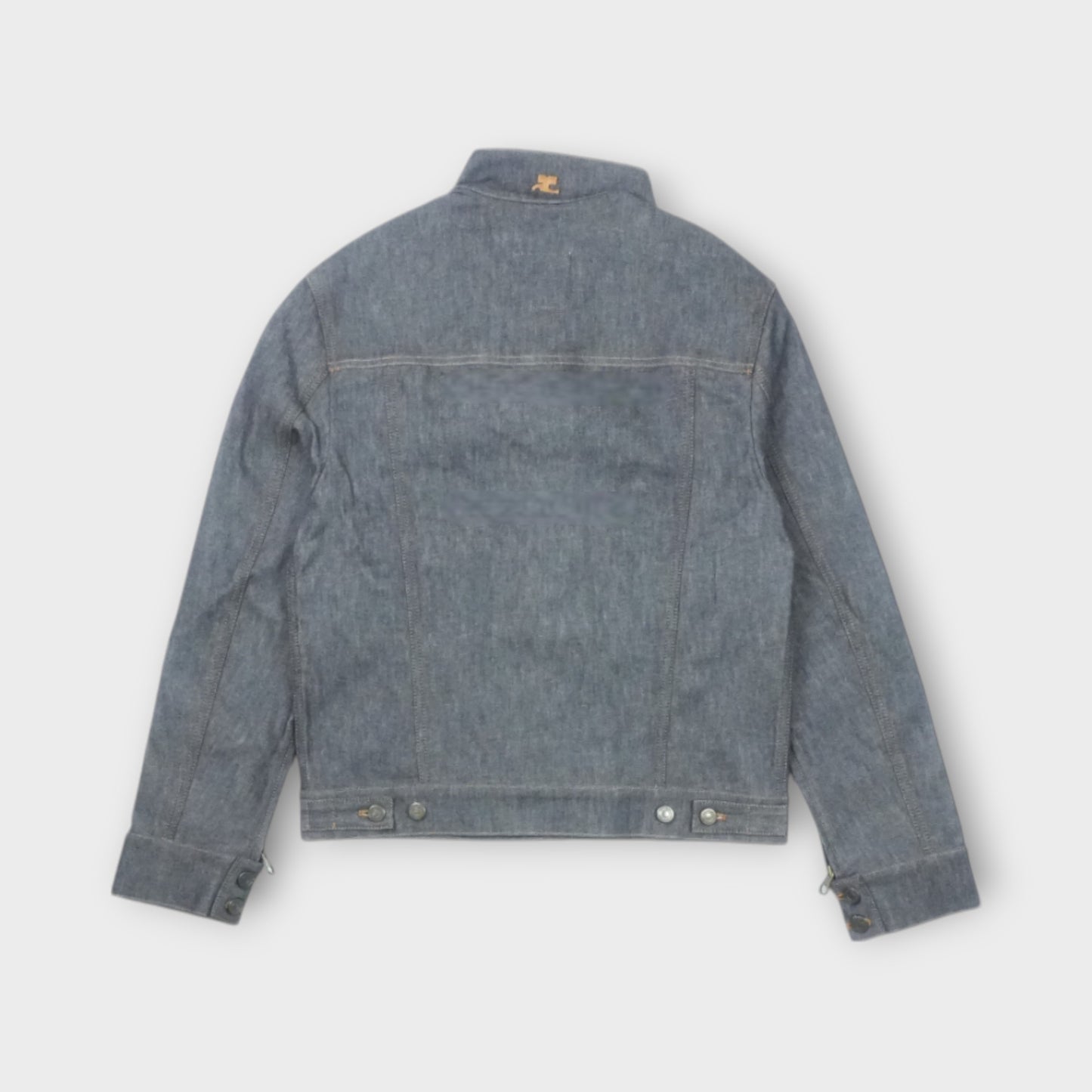 courreges OVERSIZE MOTORCYCLE DENIM BLOUSON