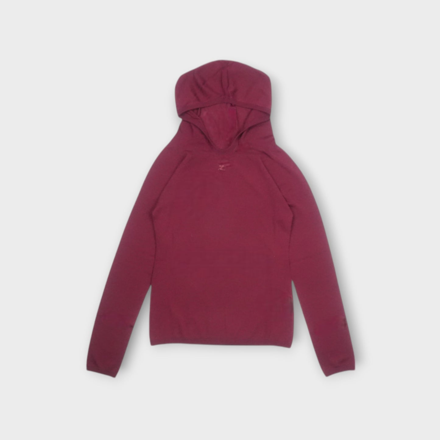 courreges KNIT 2ND SKIN HOODIE