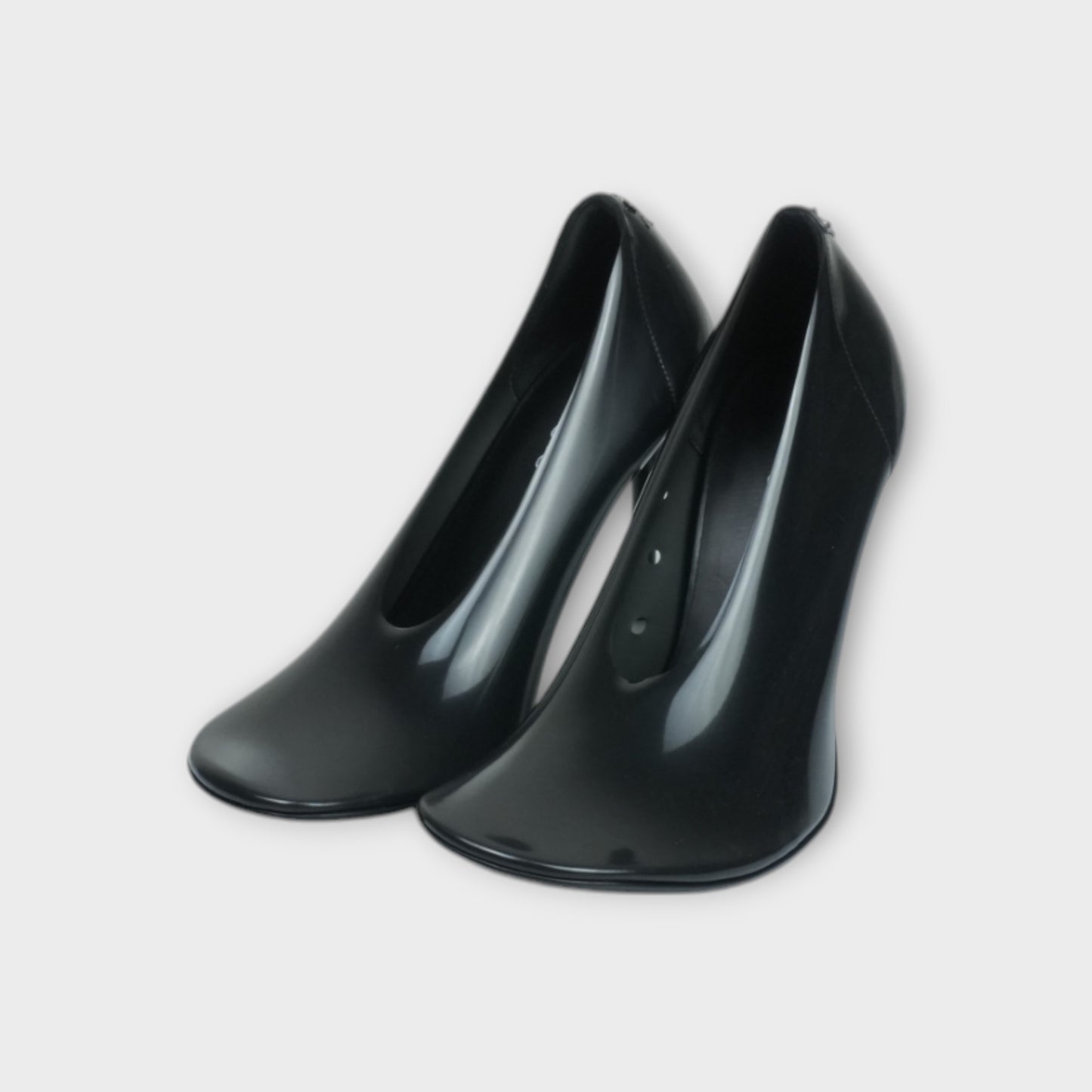 courreges NUDE TRANSLUCENT STILETTOS