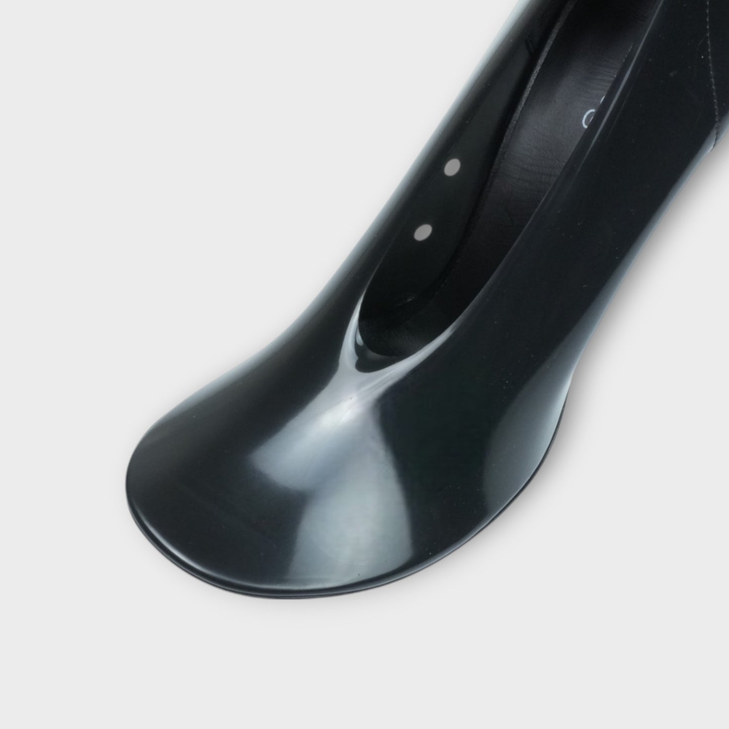 courreges NUDE TRANSLUCENT STILETTOS